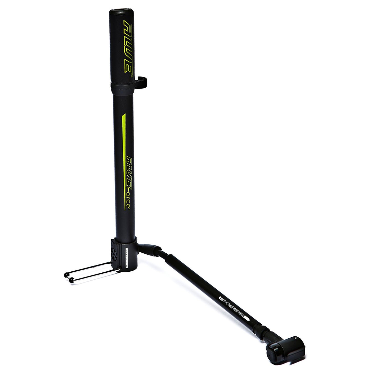 Awe 120 PSI Alloy Mini Floor Bike Pump Extractable Pump Connector Dual Valve