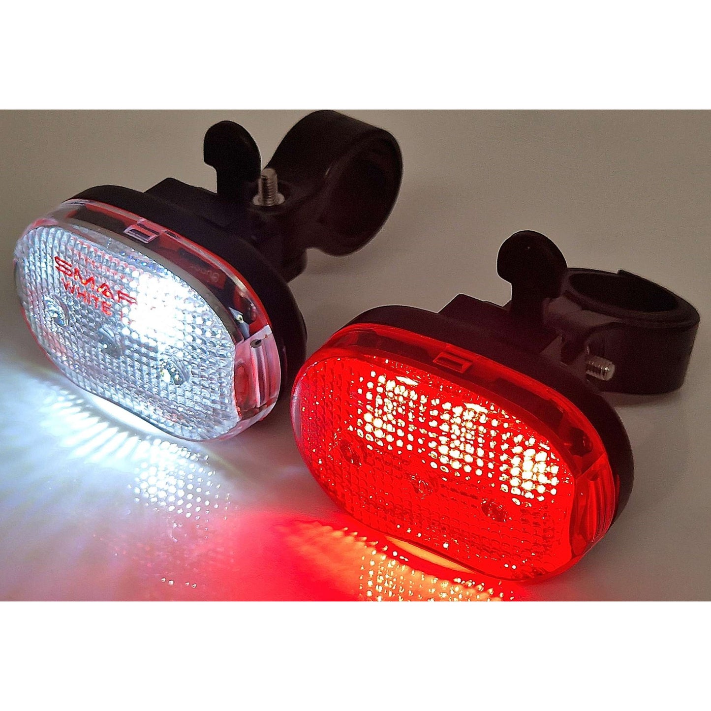 SMART High Performance SMD LED AAA Battery Bike/Bicycle Light Set