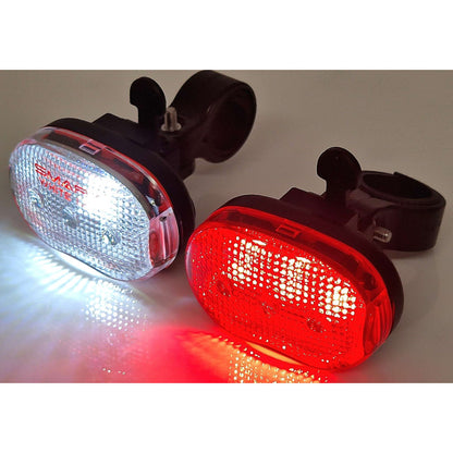 SMART High Performance SMD LED AAA Battery Bike/Bicycle Light Set
