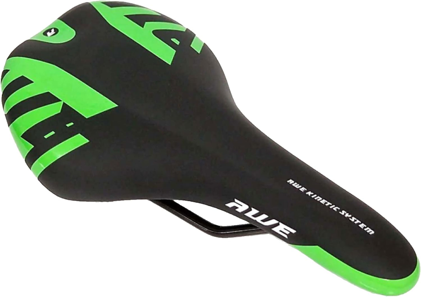 Awe Steel Rail Adult Foam Bike/Bicycle MTB Saddle Mens/Womens Green/Black