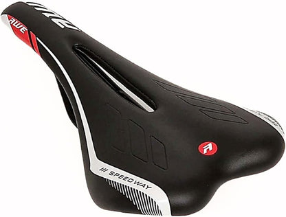 Awe Chromo Rails Adult Foam Racing Bike/Bicycle Saddle Mens/Womens Black/Red