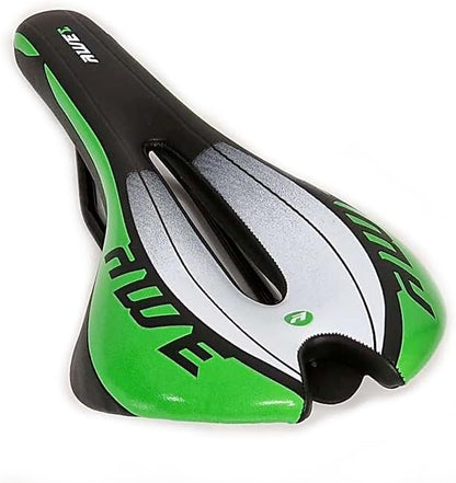 Awe Chromo Rail Adult Gel Bike/Bicycle MTB Saddle Mens/Womens Green/Black