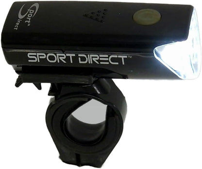 Sport Direct 20 Lumens Battery Front Bike Light & 5 Red SMD LEDs Rear Light