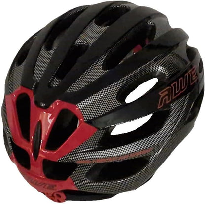 AweSprint In Mould Adult Bike Helmet Medium 55-58cm Black/Carbon/Red