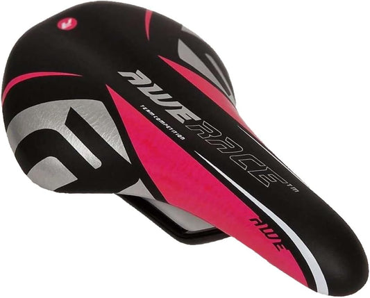 Awe Junior Polyurethane MTB Bike/Bicycle Saddle Pink/Black/Silver