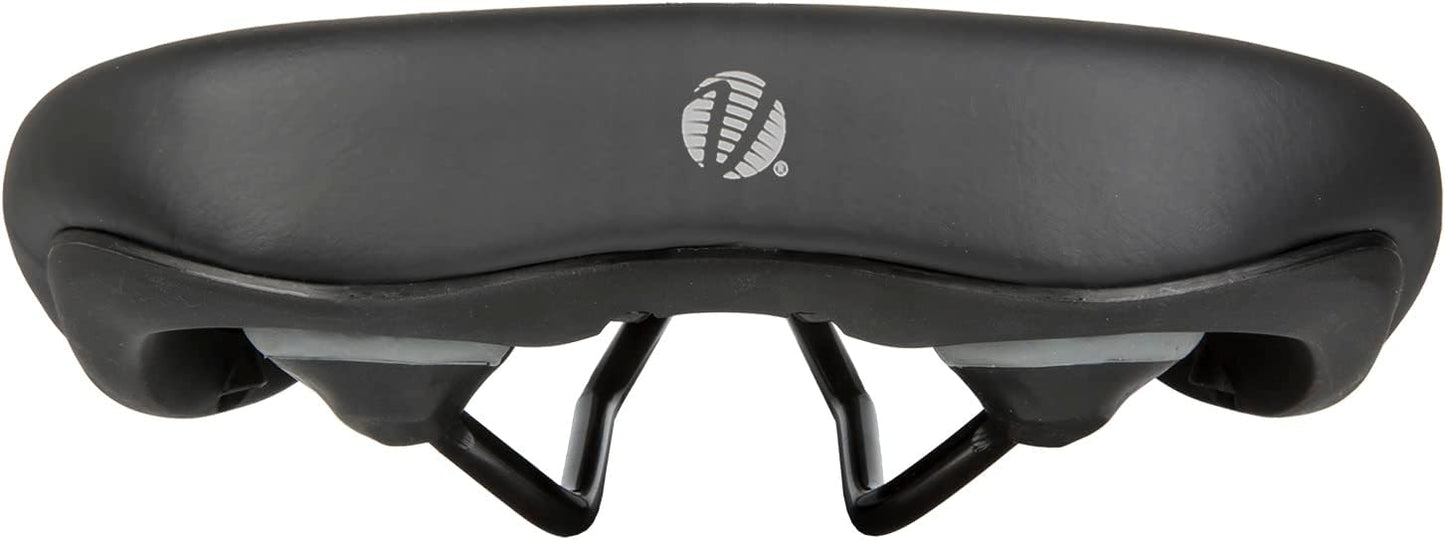 VELO Shock Absorbing XXL 230mm Comfort Foam Trekking Bike/E-Bike Saddle - Black