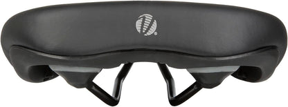 VELO Shock Absorbing XXL 230mm Comfort Foam Trekking Bike/E-Bike Saddle - Black