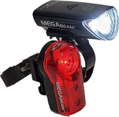 Sport Direct 5 x White LEDs & 3 Diode Red 0.5W LEDs Battery Bike Light Set