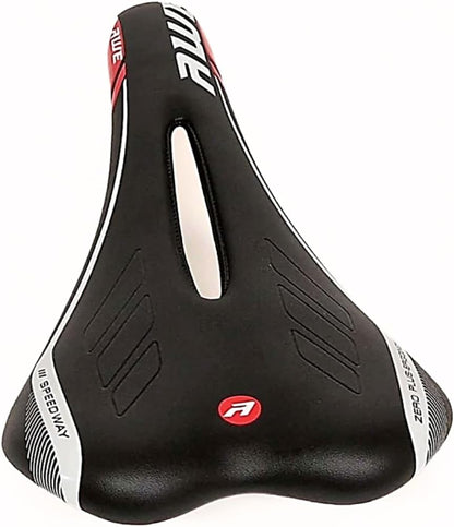 Awe Chromo Rails Adult Foam Racing Bike/Bicycle Saddle Mens/Womens Black/Red