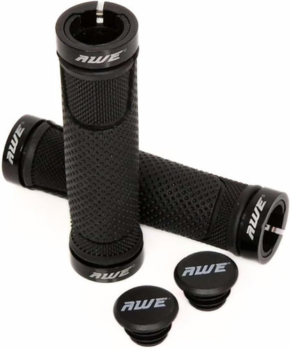Awe AWEGrip™ Alloy BMX MTB Bike/Bicycle Handlebar Black Locking Grips