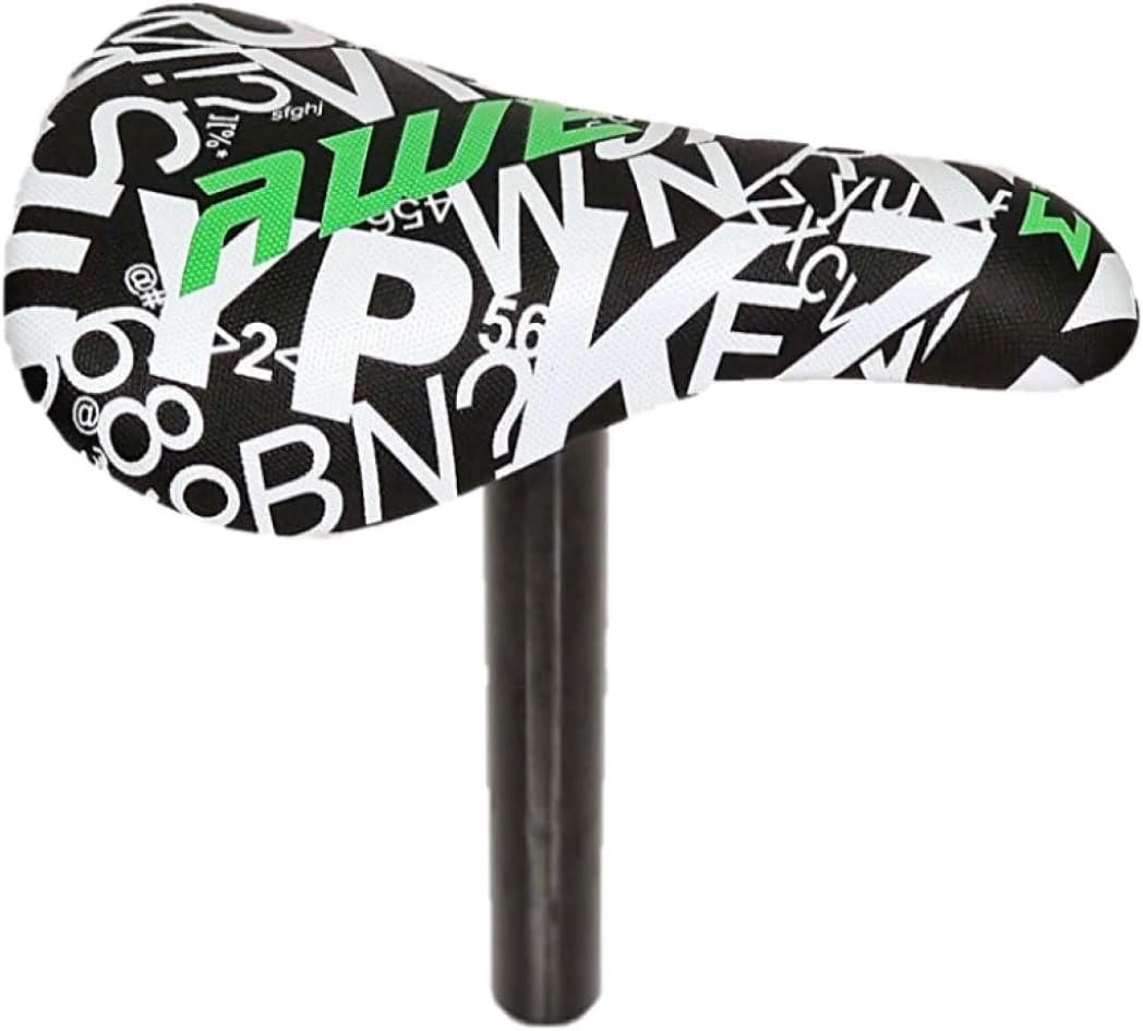 Awe BMX Freestyle Saddle Black/White Length: 210mm, Width: 122mm
