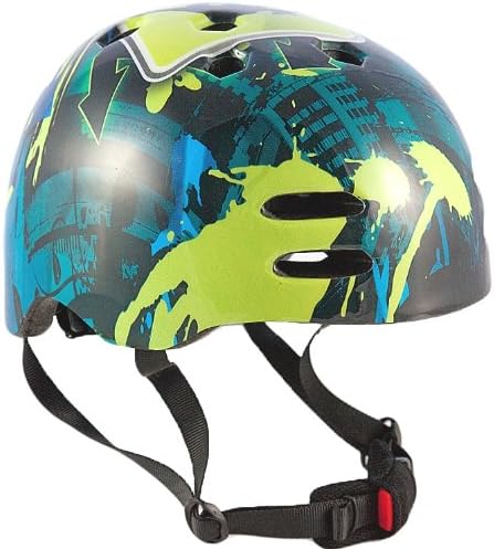 Sport Direct Adult BMX/Skateboard/Scooter/Bike Helmet Medium 55-58cm Blue/Green