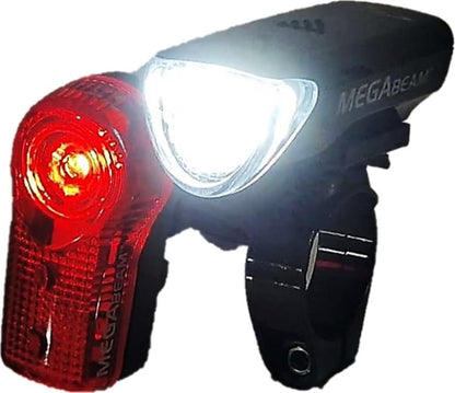 Sport Direct 5 x White LEDs & 3 Diode Red 0.5W LEDs Battery Bike Light Set