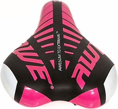 Awe KIDZ Polyurethane Childs Boys/Girls Bike/Bicycle Saddle Pink/Black