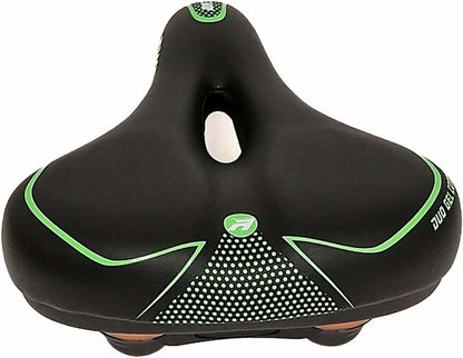 Awe Adult Gel Bike/E-Bike/City Bicycle Saddle Large Green/Black