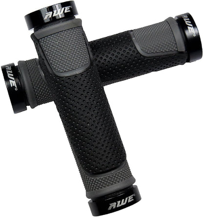 Awe AWEGrip™ Alloy BMX MTB Bike/Bicycle Handlebar Black/Grey Locking Grips