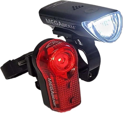 Sport Direct 5 x White LEDs & 3 Diode Red 0.5W LEDs Battery Bike Light Set