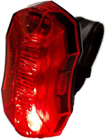 Awe Super Bright 5 x Red SMD LEDs Battery Rear Bike Light