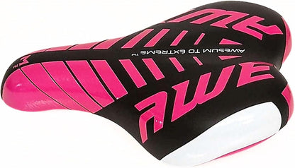 Awe KIDZ Polyurethane Childs Boys/Girls Bike/Bicycle Saddle Pink/Black