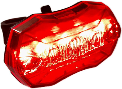 Awe Super Bright 5 x Red SMD LEDs Battery Rear Bike Light