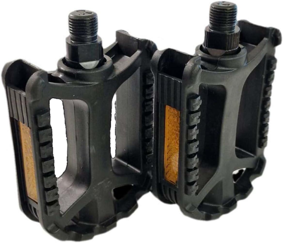 Sport Direct Adult Resin 9/16" Reflector Bike Pedals British Standards