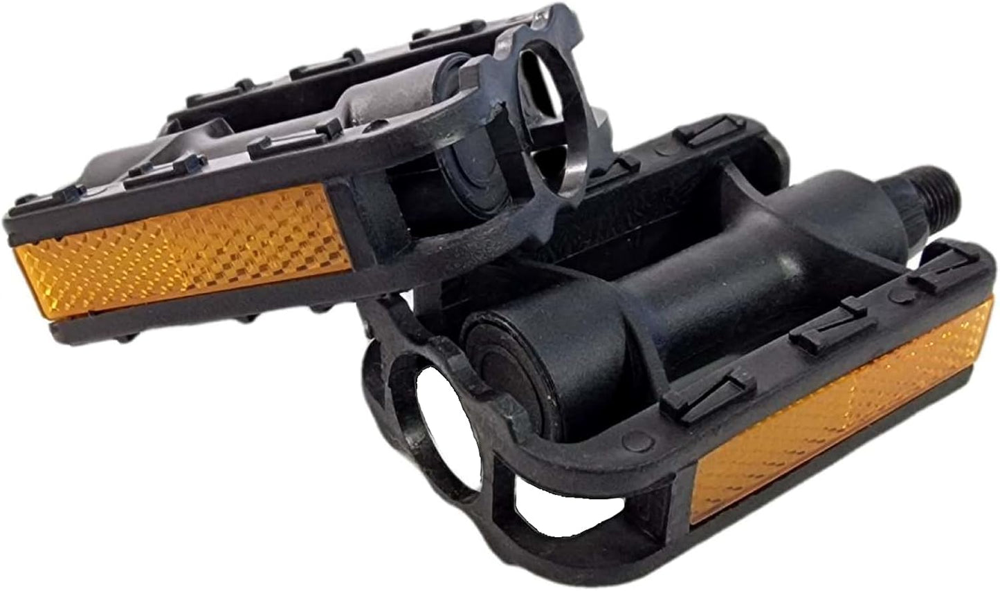 Sport Direct Childs Resin 9/16" Reflector Bike Pedal British Standards