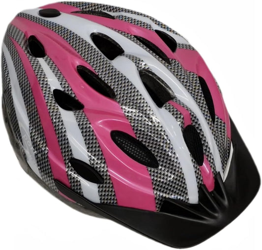 Sport Direct 18 Vent Adult Bike Helmet Medium 55-58cm Pink/Graphite/White
