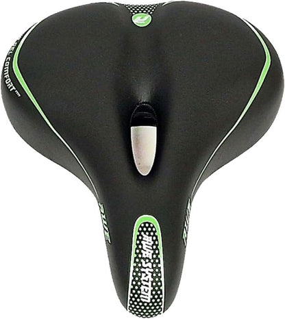 Awe Adult Gel Bike/E-Bike/City Bicycle Saddle Large Green/Black