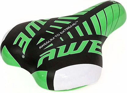 Awe KIDZ Polyurethane Childs Boys/Girls Bike/Bicycle Saddle Green/Black