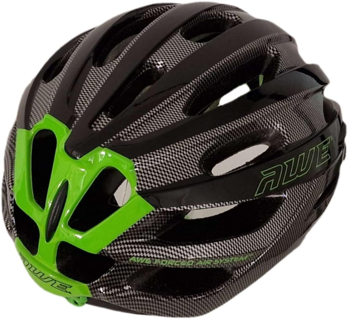 AweSprint In Mould Adult Bike Helmet Large 58-61cm Black/Carbon/Green