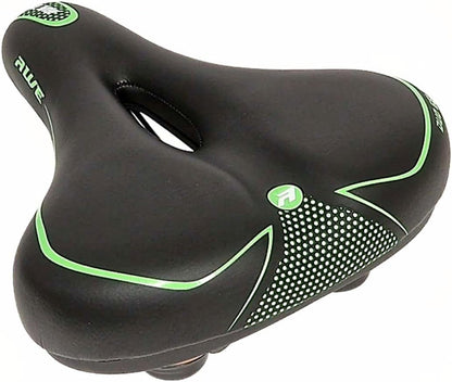 Awe Adult Gel Bike/E-Bike/City Bicycle Saddle Large Green/Black