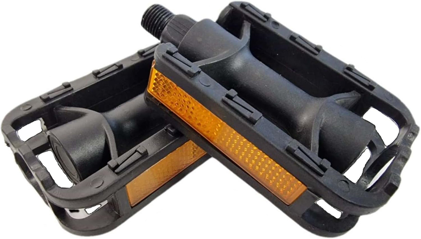 Sport Direct Childs Resin 1/2" Reflector Bike Pedal British Standards