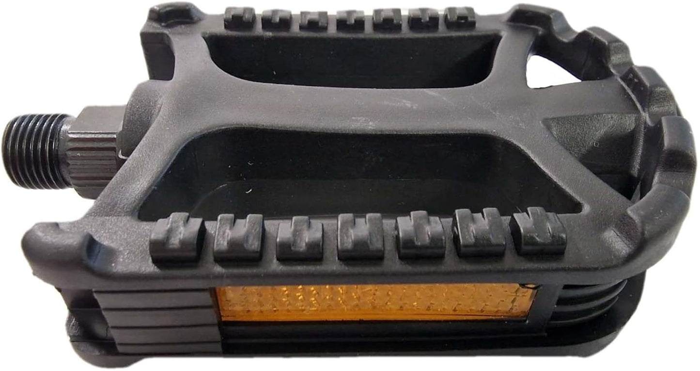 Sport Direct Adult Resin 9/16" Reflector Bike Pedals British Standards