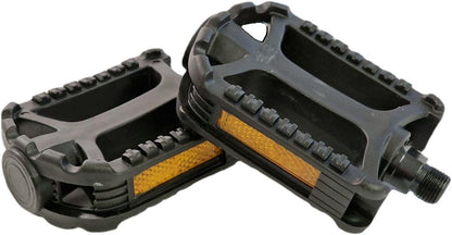 Sport Direct Adult Resin 9/16" Reflector Bike Pedals British Standards