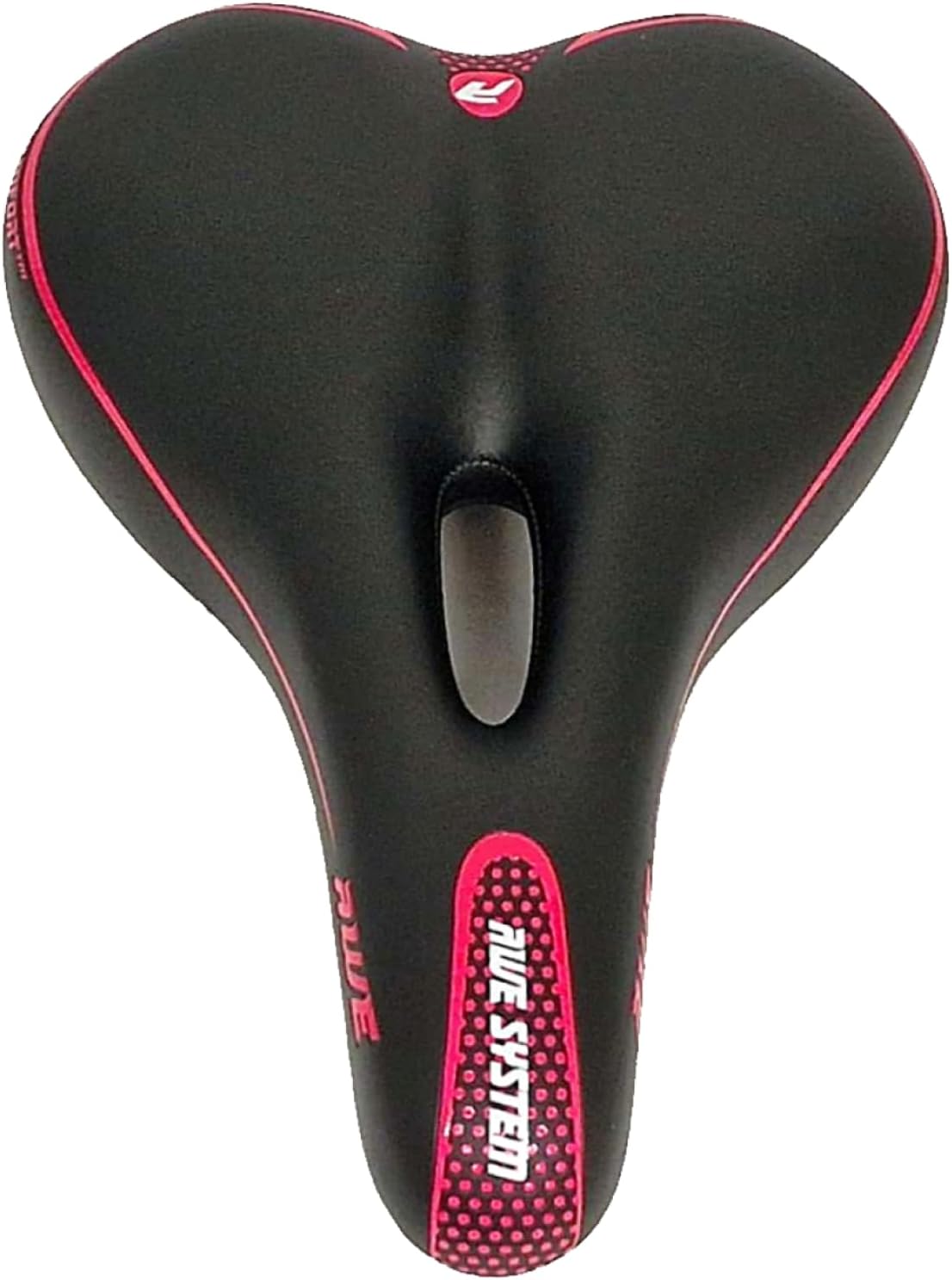 Awe Adult Gel Bike/E-Bike/City Bicycle Saddle Large Pink/Black