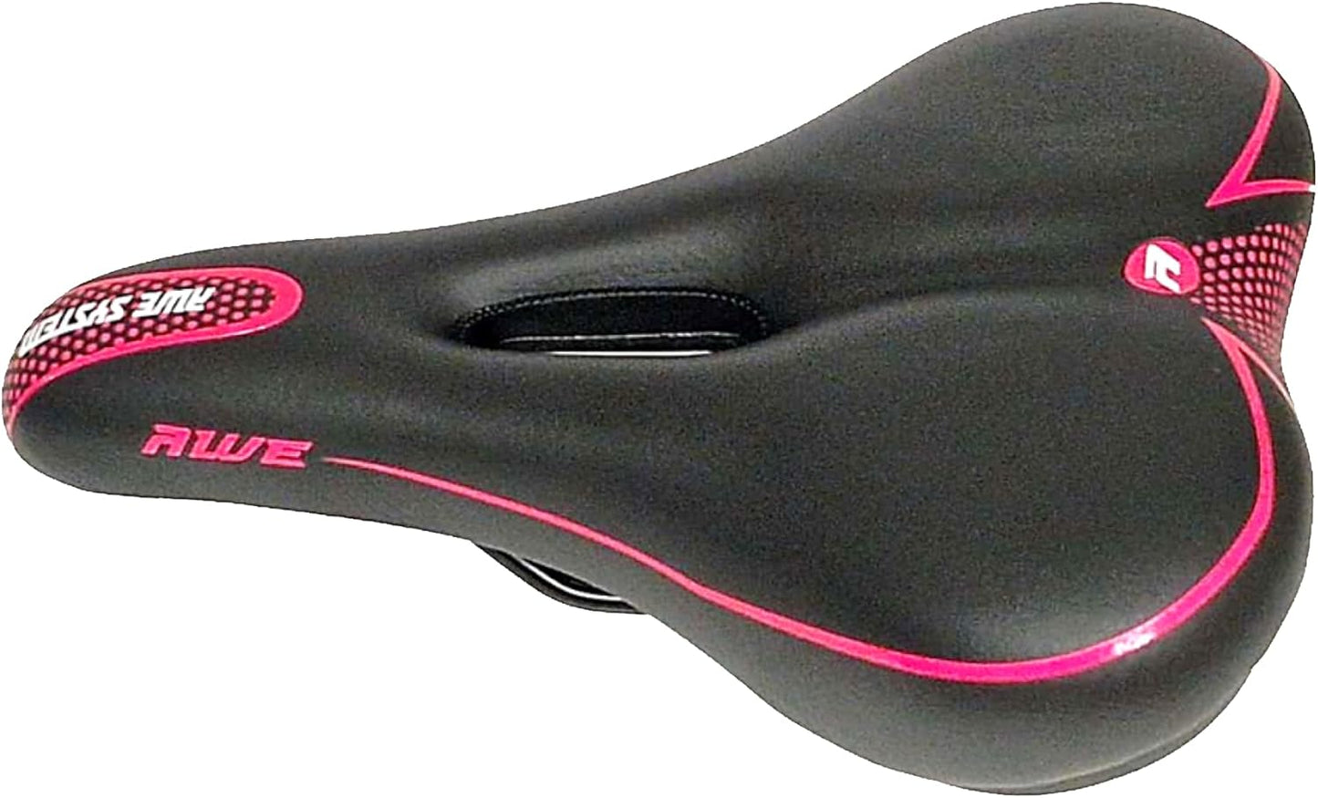 Awe Adult Gel Bike/E-Bike/City Bicycle Saddle Large Pink/Black