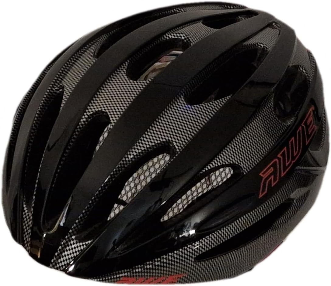 AweSprint In Mould Adult Bike Helmet Large 58-61cm Black/Carbon/Red