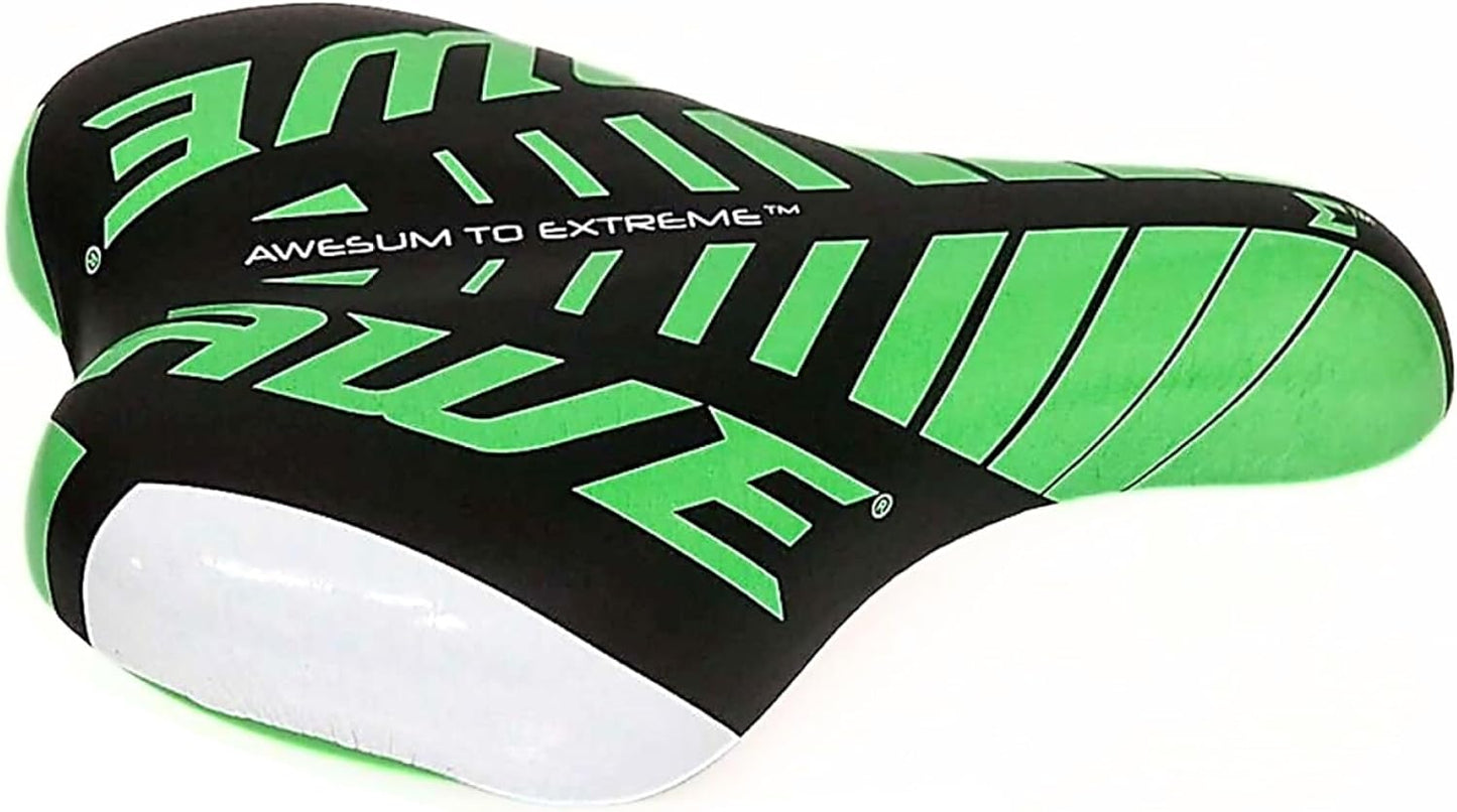 Awe KIDZ Polyurethane Childs Boys/Girls Bike/Bicycle Saddle Green/Black