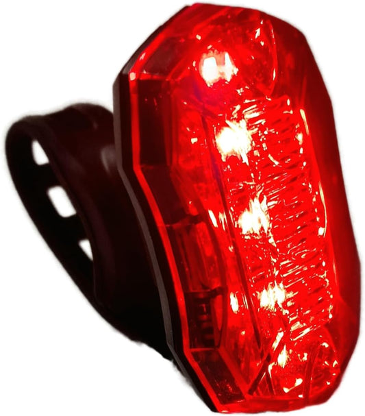 Awe Super Bright 5 x Red SMD LEDs Battery Rear Bike Light