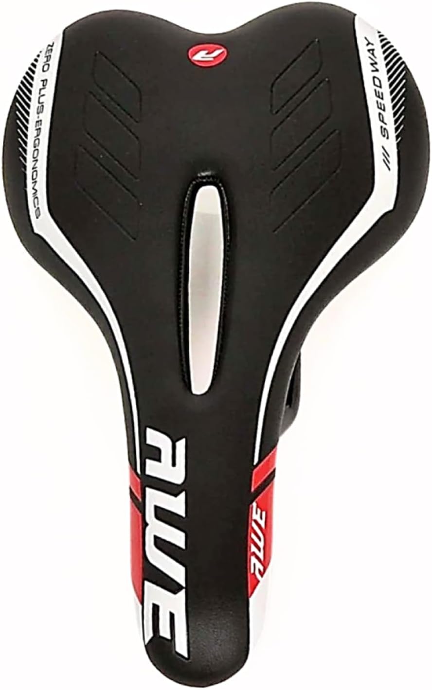 Awe Chromo Rails Adult Foam Racing Bike/Bicycle Saddle Mens/Womens Black/Red