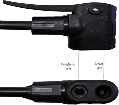 Awe 160 PSI Heavy Duty Steel Track Floor Pump With Gauge Dual Valve