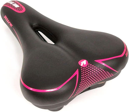 Awe Adult Gel Bike/E-Bike/City Bicycle Saddle Large Pink/Black