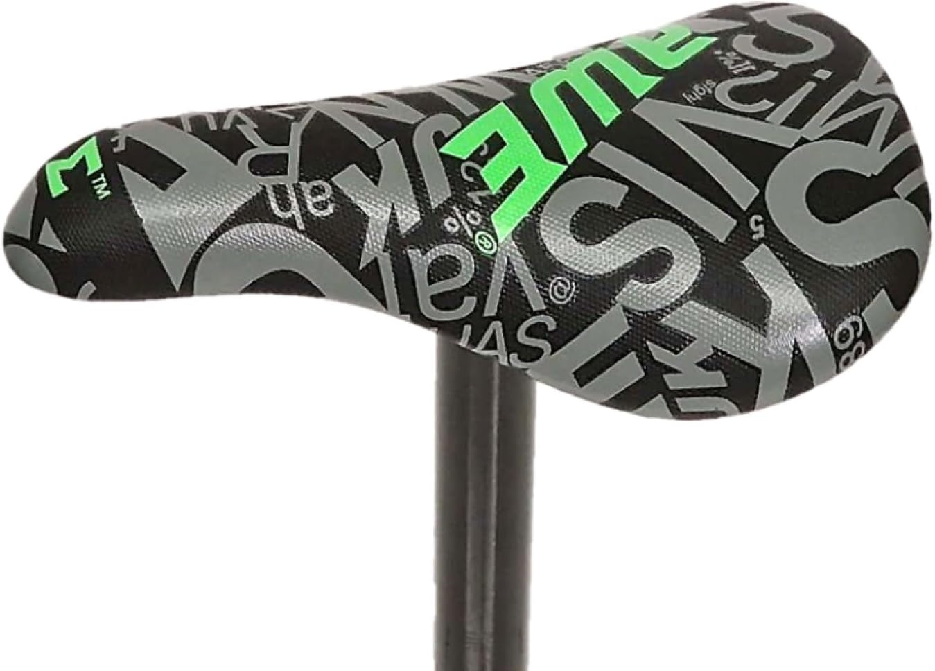 Awe BMX Freestyle Saddle Black/Grey Length: 210mm, Width: 122mm