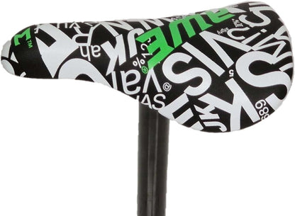 Awe BMX Freestyle Saddle Black/White Length: 210mm, Width: 122mm