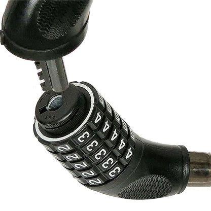 Armoured Steel 800mm x 18mm Changeable Combination Cable Bike Lock