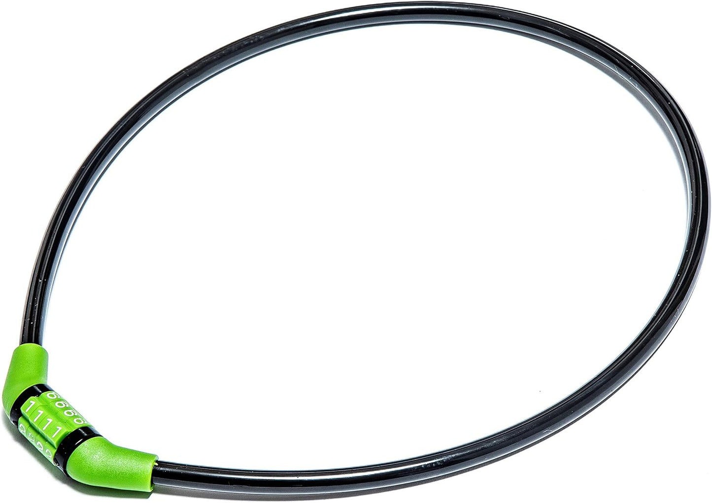 Sport Direct 8mm x 76cm Steel Cable Bike/Bicycle Combination Lock (Non-Changeable Unique Code)