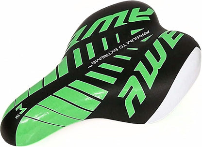 Awe KIDZ Polyurethane Childs Boys/Girls Bike/Bicycle Saddle Green/Black