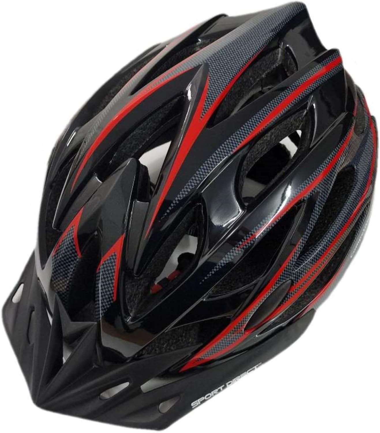Sport Direct "Team Comp" 24 Vent Adult Bike Helmet Large 58-61cm Black/Red