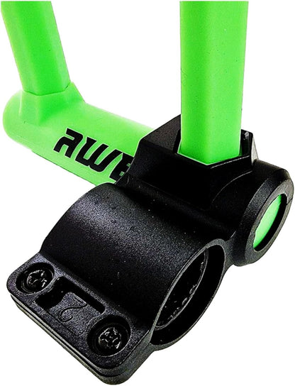 Awe Silicone Hardened Steel 130mm x 210mm Bike/Bicycle Shackle U Lock with Keys