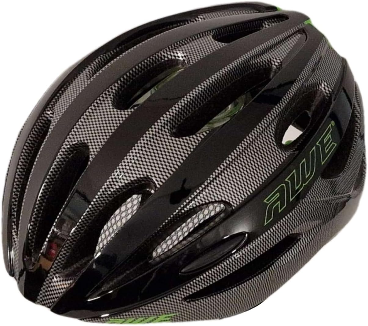 AweSprint In Mould Adult Bike Helmet Large 58-61cm Black/Carbon/Green